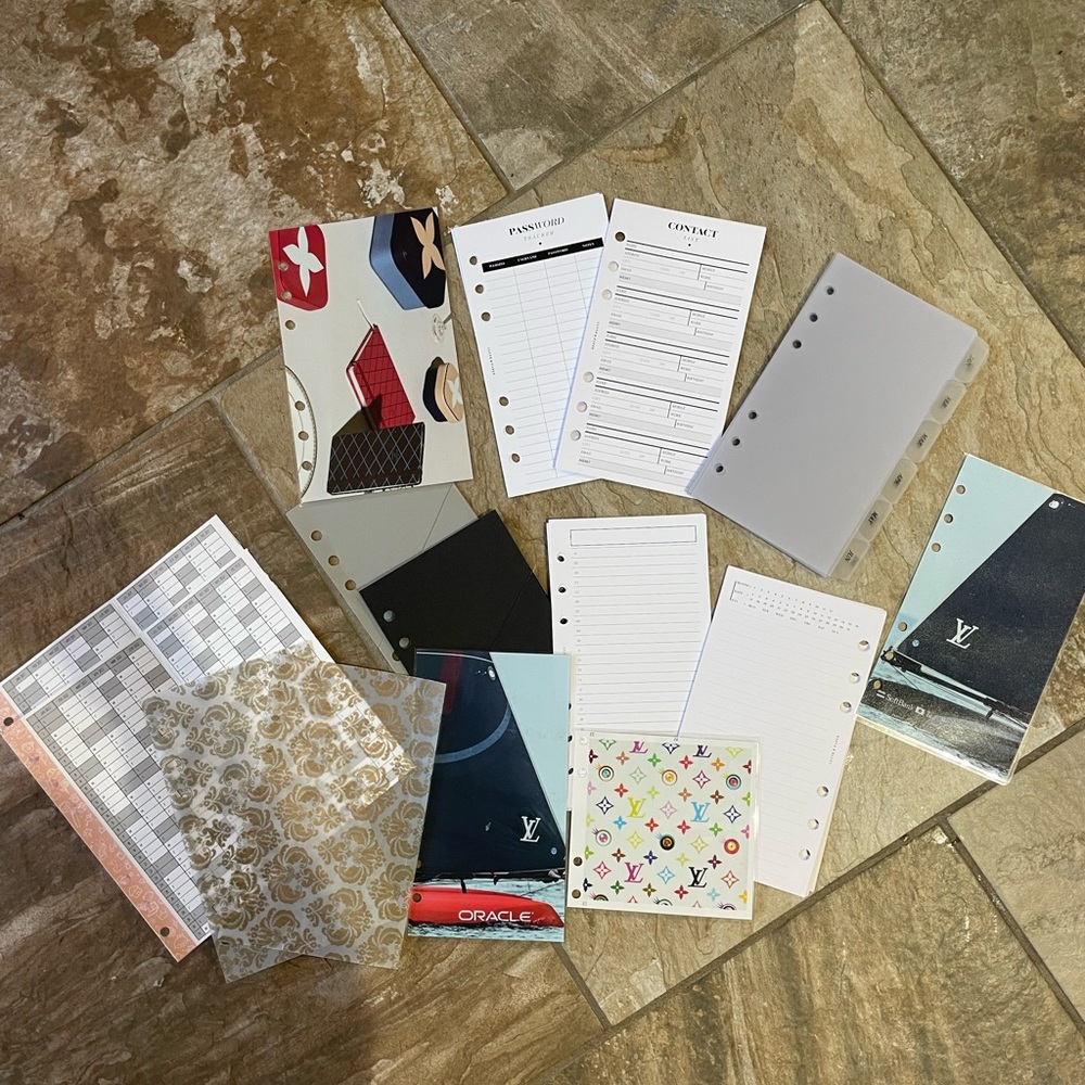 Monthly dividers and inserts personal size